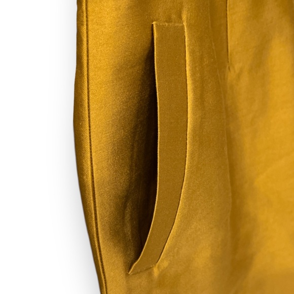 Anthropologie Maeve Dress | Gold Chardonnay Sheen Cut Out Mini | Size 4 | $55 - Picture 5 of 8